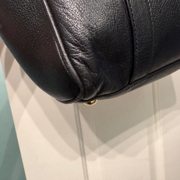 Gucci Vintage Black Leather Barrel Satchel - Picture 11 of 11